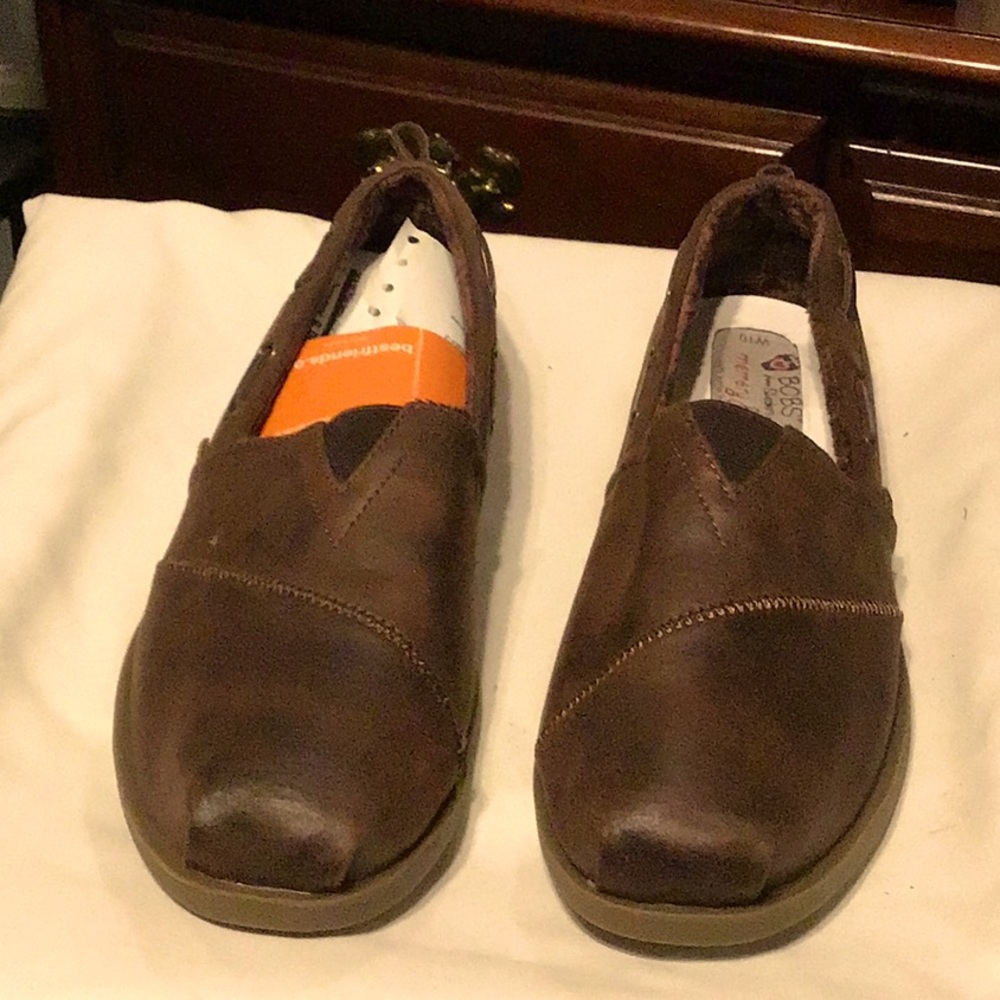 bobs by skechers memory foam leather